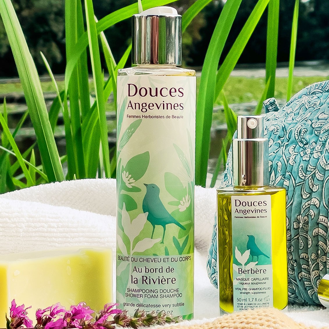 Au Bord de la Rivière gentle botanical shower shampoo - Douces Angevines